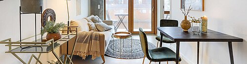 Interieur des Wohnkomplexes in Kopenhagen
